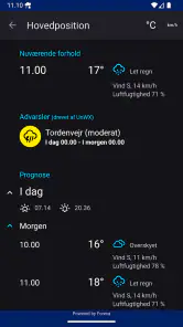 Regn Alarm (Rain Alarm) screenshot