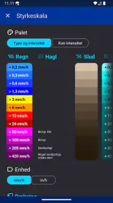 Regn Alarm (Rain Alarm) screenshot