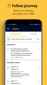 Rejseplan screenshot