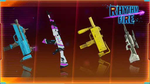 Rhythm Fire – EDM Skytespill screenshot