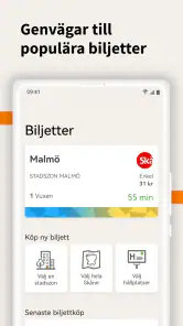 Skånetrafiken screenshot