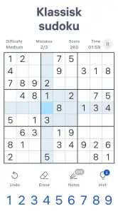 Sudoku.com - Klassisk sudoku screenshot
