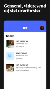 WeTransfer: Filoverførsel screenshot
