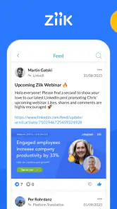 Ziik - Intranet Software screenshot