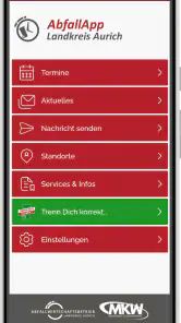 AbfallApp Landkreis Aurich screenshot