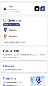 abfallApp MEG screenshot