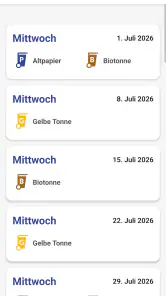abfallApp MEG screenshot