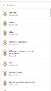 abfallApp MEG screenshot
