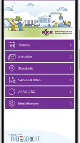 Abfallapp MKK screenshot