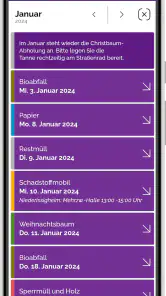 Abfallapp MKK screenshot