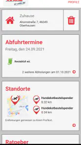 abfallApp Oberhausen screenshot