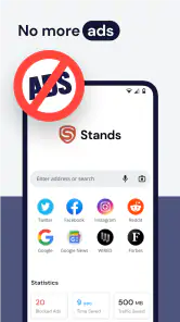 Ad blocker Browser Stands screenshot