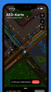 AED-Karte - Defibrillatoren screenshot