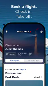 Air France - Flugbuchung screenshot