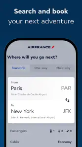 Air France - Flugbuchung screenshot