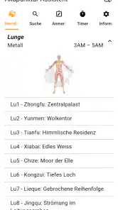Akupunktur Assistent screenshot