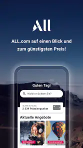 ALL.com: Hotel weltweit buchen screenshot