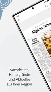 Allgäuer Zeitung e-Paper screenshot