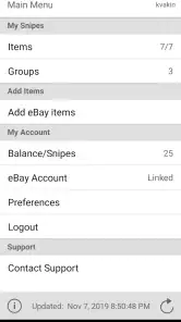 Auction Sniper für eBay screenshot