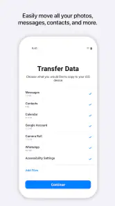 Auf iOS übertragen screenshot