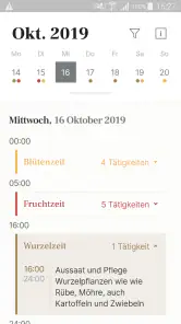 Aussaattage Maria Thun screenshot