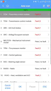 Autel MaxiAP200 screenshot
