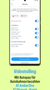 Autopay. Vignetten, Autobahnen screenshot