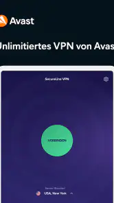 Avast SecureLine VPN Proxy screenshot