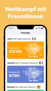 been: besuchte Länder screenshot