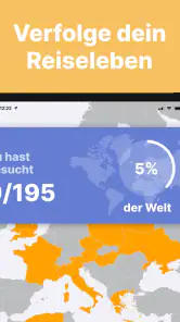 been: besuchte Länder screenshot