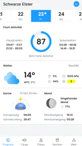 Beißindex und Angelwetter screenshot