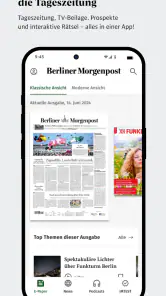 Berliner Morgenpost E-Paper screenshot