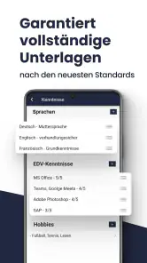 Bewerbungsapp (Lebenslauf App) screenshot