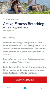 BLUE App screenshot