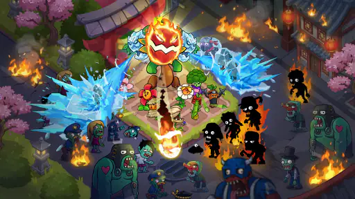 Blumen vs Zombies: Defense screenshot