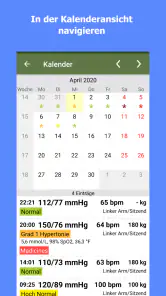 Blutdruck-Tagebuch screenshot