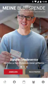 Blutspende - Spenderservice screenshot