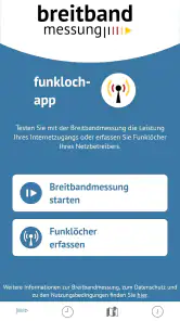 Breitbandmessung screenshot