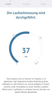 Breitbandmessung screenshot