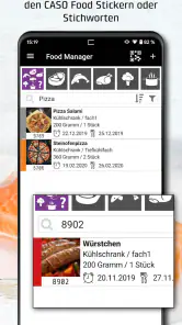 CASO Food Manager screenshot