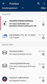 Continentale GesundheitsApp screenshot