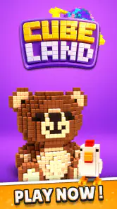 Cube Land Puzzle Game screenshot