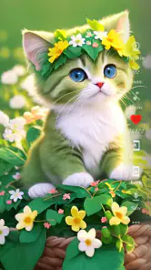Cute Cat Wallpaper HD screenshot