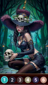 Dark Night Malen nach Zahlen screenshot