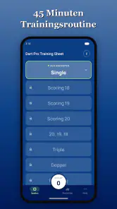 Dart Pro Training Sheet screenshot