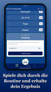 Dart Pro Training Sheet screenshot