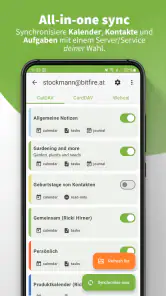 DAVx⁵ – CalDAV CardDAV WebDAV screenshot