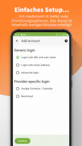 DAVx⁵ – CalDAV CardDAV WebDAV screenshot