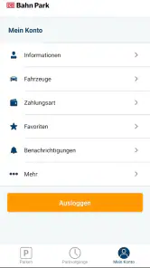 DB BahnPark screenshot