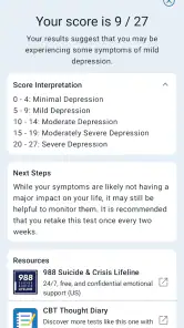 Depression Test screenshot